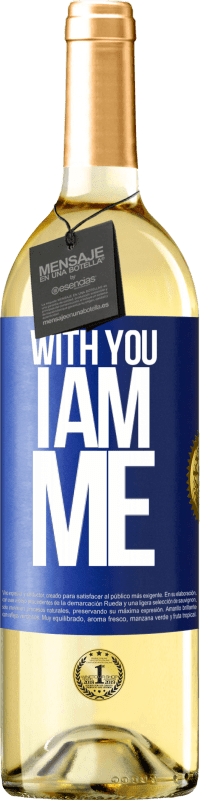 29,95 € Free Shipping | White Wine WHITE Edition With you i am me Blue Label. Customizable label Young wine Harvest 2023 Verdejo