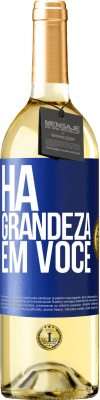 29,95 € Envio grátis | Vinho branco Edição WHITE Há grandeza em você Etiqueta Azul. Etiqueta personalizável Vinho jovem Colheita 2024 Verdejo