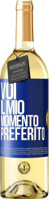 29,95 € Spedizione Gratuita | Vino bianco Edizione WHITE Voi. Il mio momento preferito Etichetta Blu. Etichetta personalizzabile Vino giovane Raccogliere 2024 Verdejo