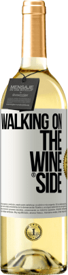 29,95 € Envío gratis | Vino Blanco Edición WHITE Walking on the Wine Side® Etiqueta Blanca. Etiqueta personalizable Vino joven Cosecha 2024 Verdejo