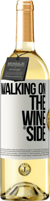 29,95 € Envío gratis | Vino Blanco Edición WHITE Walking on the Wine Side® Etiqueta Blanca. Etiqueta personalizable Vino joven Cosecha 2023 Verdejo