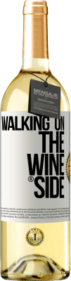 29,95 € Kostenloser Versand | Weißwein WHITE Ausgabe Walking on the Wine Side® Weißes Etikett. Anpassbares Etikett Junger Wein Ernte 2023 Verdejo