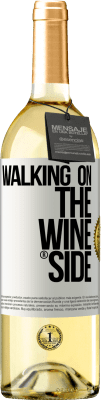 29,95 € Spedizione Gratuita | Vino bianco Edizione WHITE Walking on the Wine Side® Etichetta Bianca. Etichetta personalizzabile Vino giovane Raccogliere 2023 Verdejo