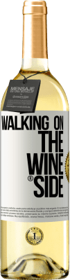 29,95 € Envio grátis | Vinho branco Edição WHITE Walking on the Wine Side® Etiqueta Branca. Etiqueta personalizável Vinho jovem Colheita 2024 Verdejo