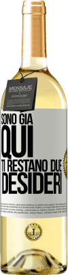 29,95 € Spedizione Gratuita | Vino bianco Edizione WHITE Sono già qui. Ti restano due desideri Etichetta Bianca. Etichetta personalizzabile Vino giovane Raccogliere 2023 Verdejo