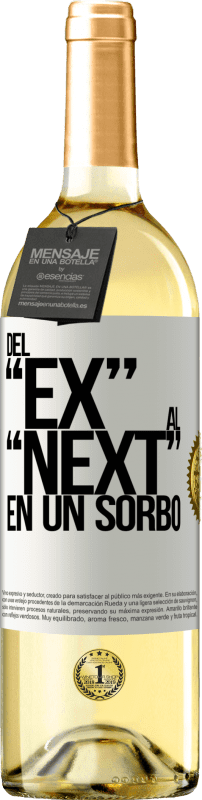 29,95 € Spedizione Gratuita | Vino bianco Edizione WHITE Del EX al NEXT en un sorbo Etichetta Bianca. Etichetta personalizzabile Vino giovane Raccogliere 2023 Verdejo