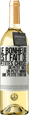 29,95 € Envoi gratuit | Vin blanc Édition WHITE Le bonheur est fait de petites choses: un petit yacht, un petit manoir, une petite fortune Étiquette Blanche. Étiquette personnalisable Vin jeune Récolte 2023 Verdejo