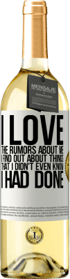 29,95 € 送料無料 | 白ワイン WHITEエディション 私のうわさは大好きです ホワイトラベル. カスタマイズ可能なラベル 若いワイン 収穫 2025 Verdejo
