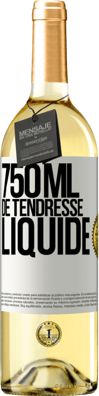 29,95 € Envoi gratuit | Vin blanc Édition WHITE 750 ml de tendresse liquide Étiquette Blanche. Étiquette personnalisable Vin jeune Récolte 2023 Verdejo