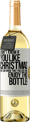 29,95 € Free Shipping | White Wine WHITE Edition I don't know if you like Christmas, but I do know that you like wine. Enjoy this bottle! White Label. Customizable label Young wine Harvest 2023 Verdejo