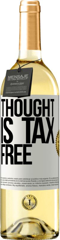 29,95 € Free Shipping | White Wine WHITE Edition Thought is tax free White Label. Customizable label Young wine Harvest 2024 Verdejo