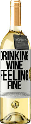 29,95 € Free Shipping | White Wine WHITE Edition Drinking wine, feeling fine White Label. Customizable label Young wine Harvest 2025 Verdejo