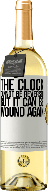 29,95 € Free Shipping | White Wine WHITE Edition The clock cannot be reversed, but it can be wound again White Label. Customizable label Young wine Harvest 2024 Verdejo