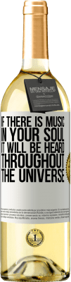 29,95 € Free Shipping | White Wine WHITE Edition If there is music in your soul, it will be heard throughout the universe White Label. Customizable label Young wine Harvest 2024 Verdejo