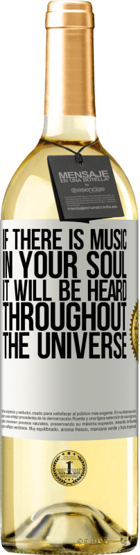 29,95 € Free Shipping | White Wine WHITE Edition If there is music in your soul, it will be heard throughout the universe White Label. Customizable label Young wine Harvest 2024 Verdejo