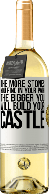 29,95 € Free Shipping | White Wine WHITE Edition The more stones you find in your path, the bigger you will build your castle White Label. Customizable label Young wine Harvest 2025 Verdejo