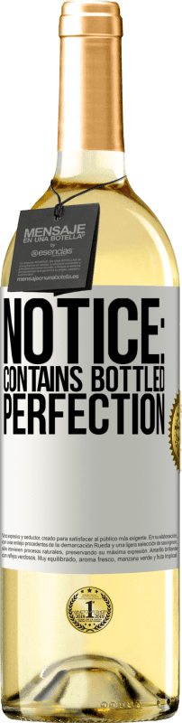 29,95 € Free Shipping | White Wine WHITE Edition Notice: contains bottled perfection White Label. Customizable label Young wine Harvest 2023 Verdejo