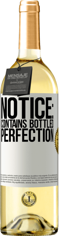 29,95 € Free Shipping | White Wine WHITE Edition Notice: contains bottled perfection White Label. Customizable label Young wine Harvest 2025 Verdejo