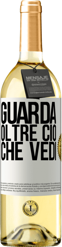 29,95 € Spedizione Gratuita | Vino bianco Edizione WHITE Guarda oltre ciò che vedi Etichetta Bianca. Etichetta personalizzabile Vino giovane Raccogliere 2024 Verdejo