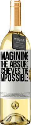 29,95 € Free Shipping | White Wine WHITE Edition Imagining the absurd achieves the impossible White Label. Customizable label Young wine Harvest 2024 Verdejo