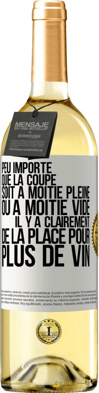 29,95 € Envoi gratuit | Vin blanc Édition WHITE Peu importe que la coupe soit à moitié pleine ou à moitié vide. Il y a clairement de la place pour plus de vin Étiquette Blanche. Étiquette personnalisable Vin jeune Récolte 2024 Verdejo