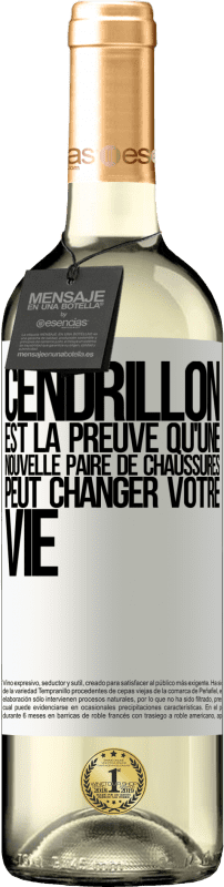 29,95 € Envoi gratuit | Vin blanc Édition WHITE Cendrillon est la preuve qu'une nouvelle paire de chaussures peut changer votre vie Étiquette Blanche. Étiquette personnalisable Vin jeune Récolte 2024 Verdejo