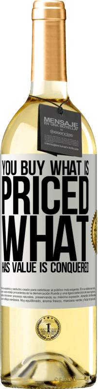 29,95 € Free Shipping | White Wine WHITE Edition You buy what is priced. What has value is conquered White Label. Customizable label Young wine Harvest 2025 Verdejo