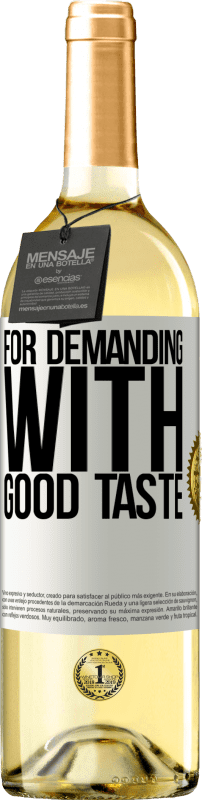 29,95 € Бесплатная доставка | Белое вино Издание WHITE Для требовательных с хорошим вкусом Белая этикетка. Настраиваемая этикетка Молодое вино Урожай 2023 Verdejo