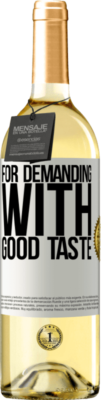 29,95 € Free Shipping | White Wine WHITE Edition For demanding with good taste White Label. Customizable label Young wine Harvest 2025 Verdejo
