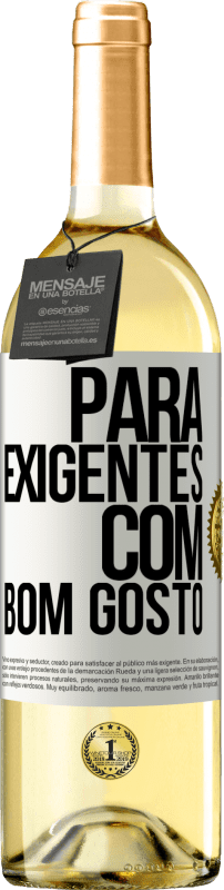 29,95 € Envio grátis | Vinho branco Edição WHITE Para exigentes com bom gosto Etiqueta Branca. Etiqueta personalizável Vinho jovem Colheita 2024 Verdejo