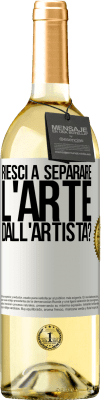 29,95 € Spedizione Gratuita | Vino bianco Edizione WHITE riesci a separare l'arte dall'artista? Etichetta Bianca. Etichetta personalizzabile Vino giovane Raccogliere 2024 Verdejo