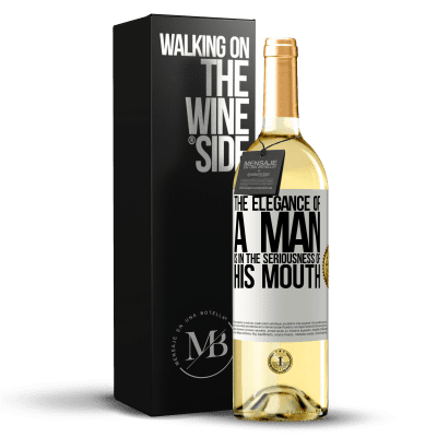 «The elegance of a man is in the seriousness of his mouth» WHITE Edition