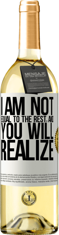 29,95 € Free Shipping | White Wine WHITE Edition I am not equal to the rest, and you will realize White Label. Customizable label Young wine Harvest 2024 Verdejo