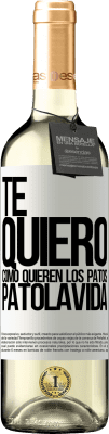 29,95 € Envoi gratuit | Vin blanc Édition WHITE TE QUIERO, como quieren los patos. PATOLAVIDA Étiquette Blanche. Étiquette personnalisable Vin jeune Récolte 2024 Verdejo