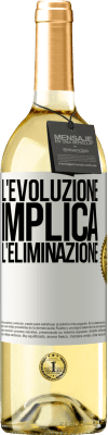 29,95 € Spedizione Gratuita | Vino bianco Edizione WHITE L'evoluzione implica l'eliminazione Etichetta Bianca. Etichetta personalizzabile Vino giovane Raccogliere 2023 Verdejo