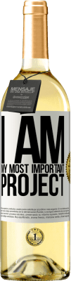 29,95 € Free Shipping | White Wine WHITE Edition I am my most important project White Label. Customizable label Young wine Harvest 2023 Verdejo