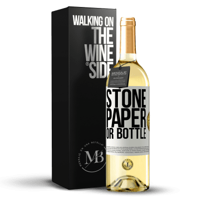 «Stone, paper or bottle» WHITE Edition