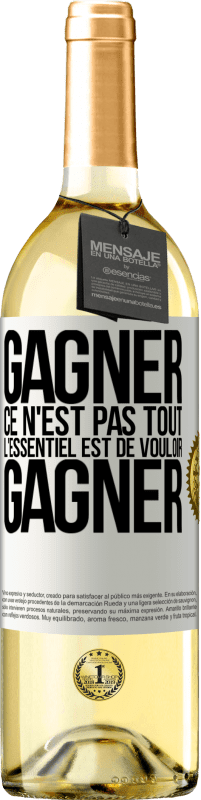 29,95 € Envoi gratuit | Vin blanc Édition WHITE Gagner ce n'est pas tout, l'essentiel est de vouloir gagner Étiquette Blanche. Étiquette personnalisable Vin jeune Récolte 2024 Verdejo