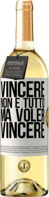 29,95 € Spedizione Gratuita | Vino bianco Edizione WHITE Vincere non è tutto, ma voler vincere Etichetta Bianca. Etichetta personalizzabile Vino giovane Raccogliere 2024 Verdejo