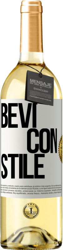 29,95 € Spedizione Gratuita | Vino bianco Edizione WHITE Bevi con stile Etichetta Bianca. Etichetta personalizzabile Vino giovane Raccogliere 2023 Verdejo