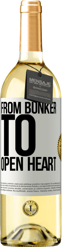 29,95 € Free Shipping | White Wine WHITE Edition From bunker to open heart White Label. Customizable label Young wine Harvest 2024 Verdejo