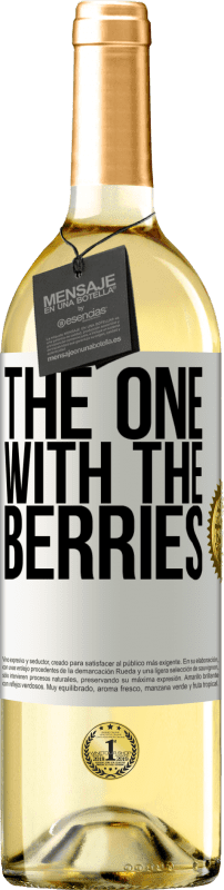 29,95 € Бесплатная доставка | Белое вино Издание WHITE The one with the berries Белая этикетка. Настраиваемая этикетка Молодое вино Урожай 2023 Verdejo