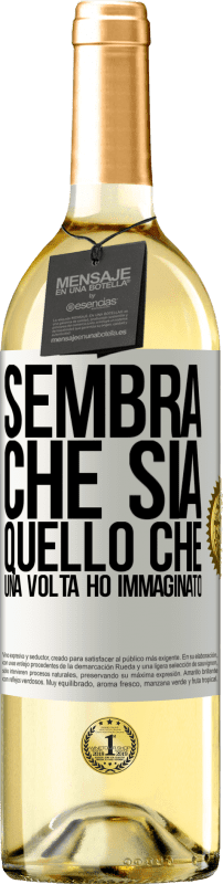 29,95 € Spedizione Gratuita | Vino bianco Edizione WHITE Sembra che sia quello che una volta ho immaginato Etichetta Bianca. Etichetta personalizzabile Vino giovane Raccogliere 2024 Verdejo