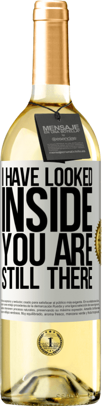 29,95 € Free Shipping | White Wine WHITE Edition I have looked inside. You still there White Label. Customizable label Young wine Harvest 2023 Verdejo