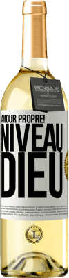 29,95 € Envoi gratuit | Vin blanc Édition WHITE Amour propre! Niveau Dieu Étiquette Blanche. Étiquette personnalisable Vin jeune Récolte 2023 Verdejo