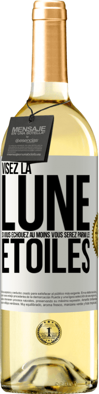 29,95 € Envoi gratuit | Vin blanc Édition WHITE Visez la lune, si vous échouez au moins vous serez parmi les étoiles Étiquette Blanche. Étiquette personnalisable Vin jeune Récolte 2023 Verdejo