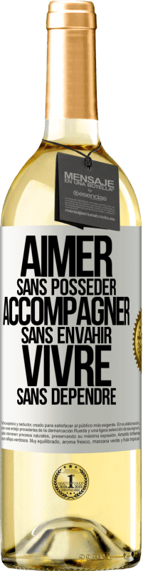 29,95 € Envoi gratuit | Vin blanc Édition WHITE Aimer sans posséder, accompagner sans envahir, vivre sans dépendre Étiquette Blanche. Étiquette personnalisable Vin jeune Récolte 2024 Verdejo