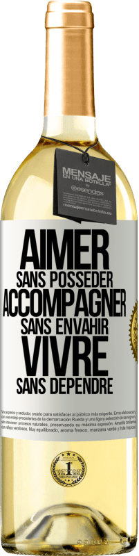 29,95 € Envoi gratuit | Vin blanc Édition WHITE Aimer sans posséder, accompagner sans envahir, vivre sans dépendre Étiquette Blanche. Étiquette personnalisable Vin jeune Récolte 2025 Verdejo