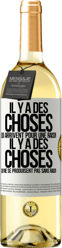 29,95 € Envoi gratuit | Vin blanc Édition WHITE Il y a des choses qui arrivent pour une raison, il y a des choses qui ne se produisent pas sans raison Étiquette Blanche. Étiquette personnalisable Vin jeune Récolte 2023 Verdejo