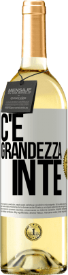 29,95 € Spedizione Gratuita | Vino bianco Edizione WHITE C'è grandezza in te Etichetta Bianca. Etichetta personalizzabile Vino giovane Raccogliere 2025 Verdejo